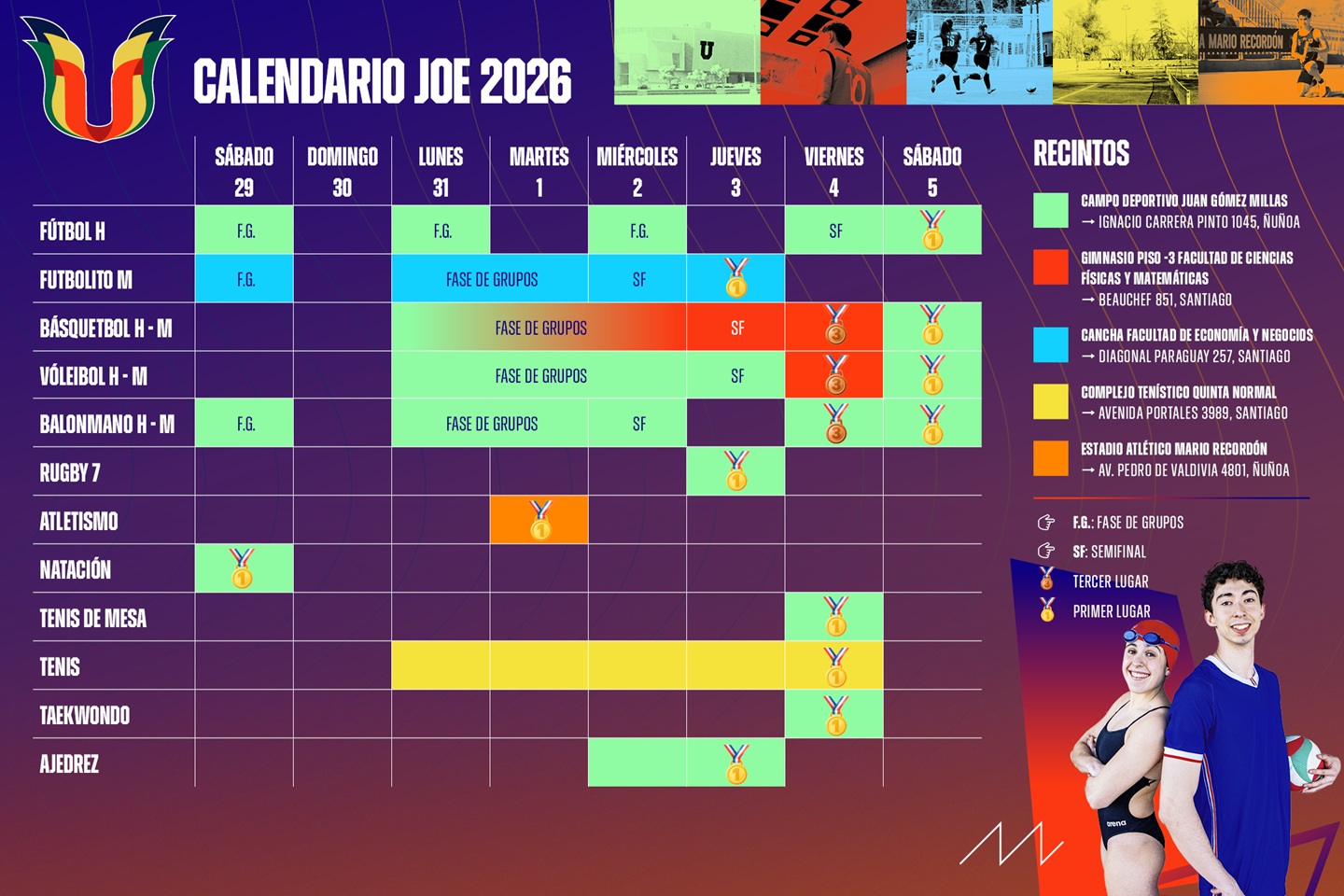 Calendario General JOE